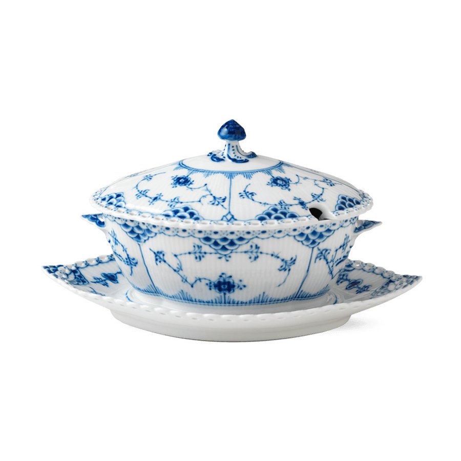 Royal Copenhagen Musselmalet Helblonde Sovseskl m. Lg 40 cl