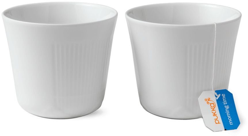 Royal Copenhagen Hvid Elements Multikopper 2 stk