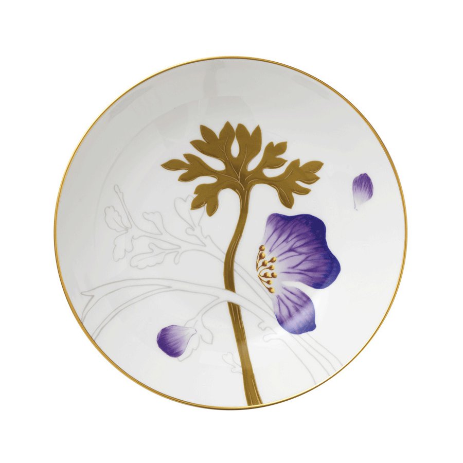 Royal Copenhagen Dyb Tallerken 21cm, Flora Stedmoderblomst