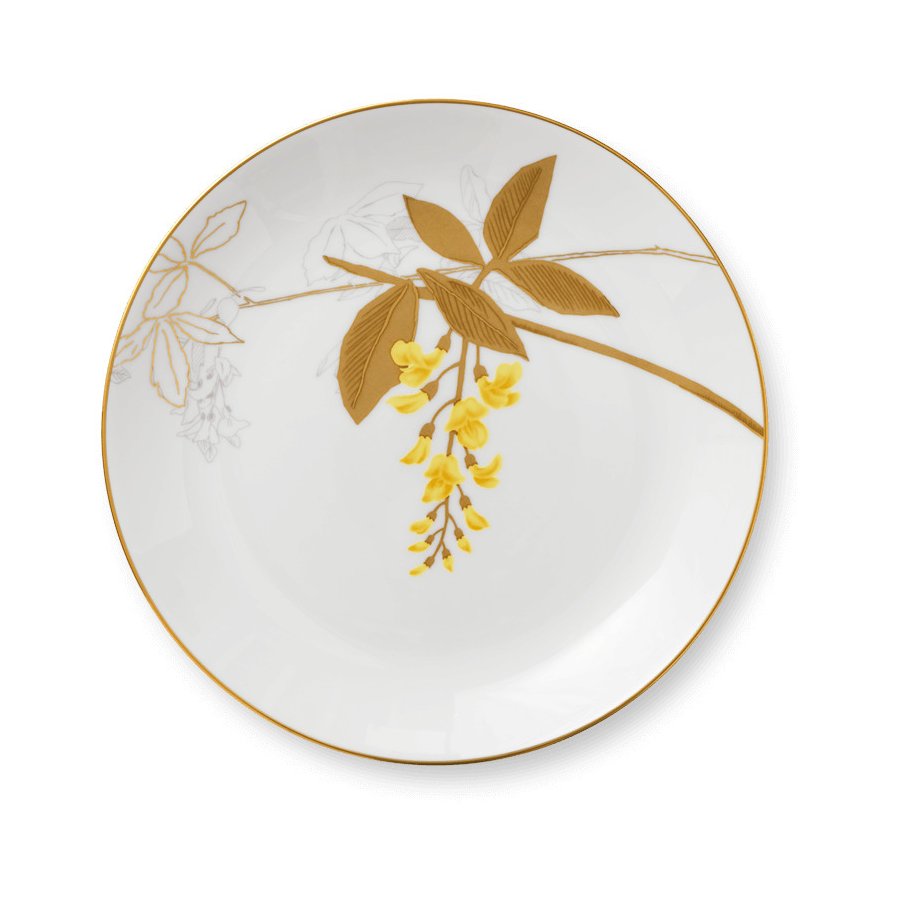 Royal Copenhagen Flora Tallerken 22cm, Guldregn
