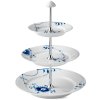 Royal Copenhagen Mega Blau Gerippt Etagere 3 tlg.