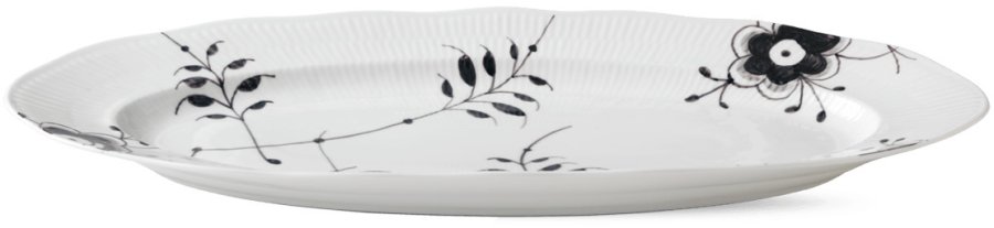 Royal Copenhagen Fiskefad 60cm, Sort Mega Riflet