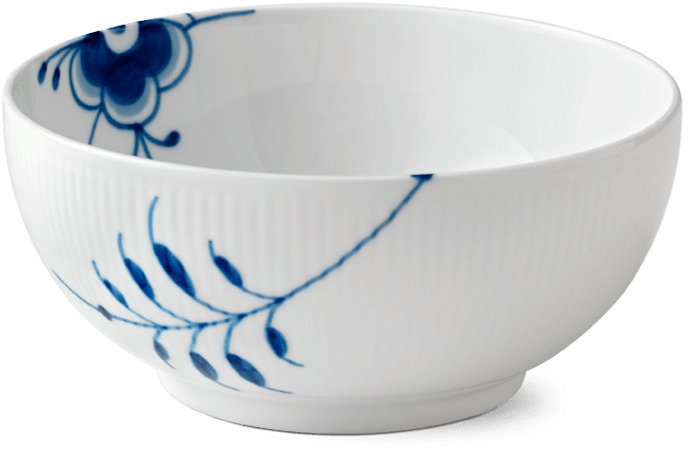 Royal Copenhagen Mega Blau Gerippt Schale 21 cm