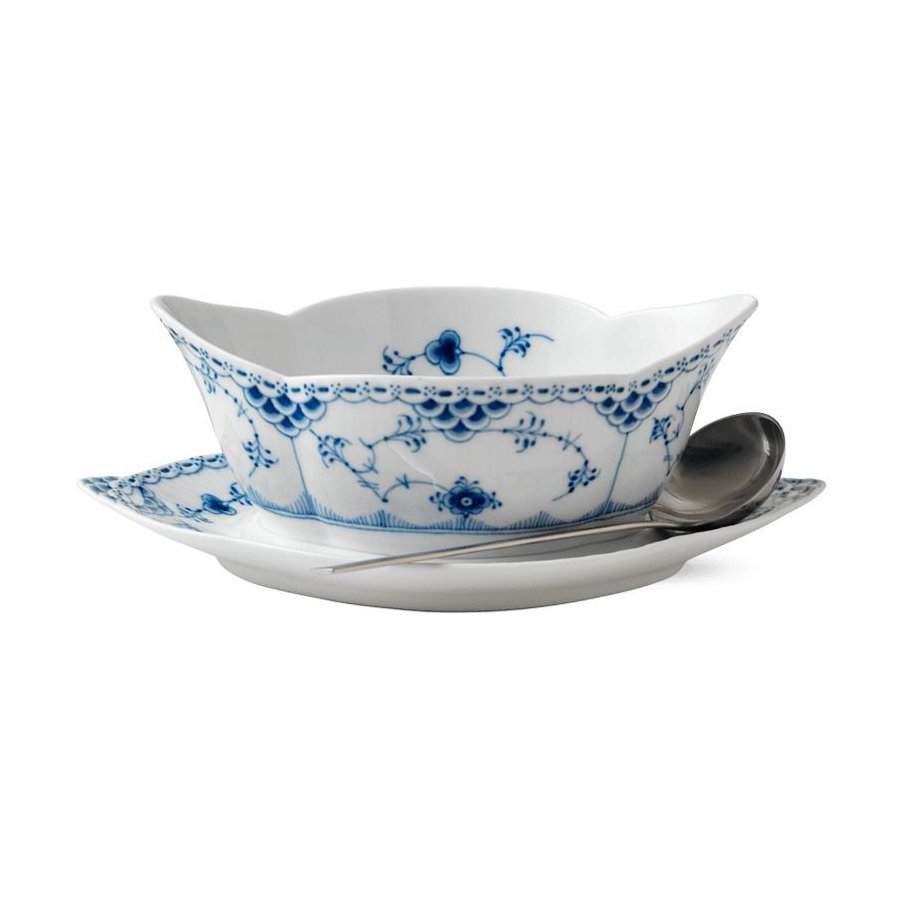 Royal Copenhagen Musselmalet Halvblonde Sovseskl