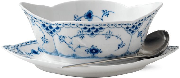 Royal Copenhagen Musselmalet Halvblonde Sovseskl