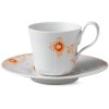 Royal Copenhagen Hjhankskop m.Underkop 25cl, Multifarvede Elements Tagerine