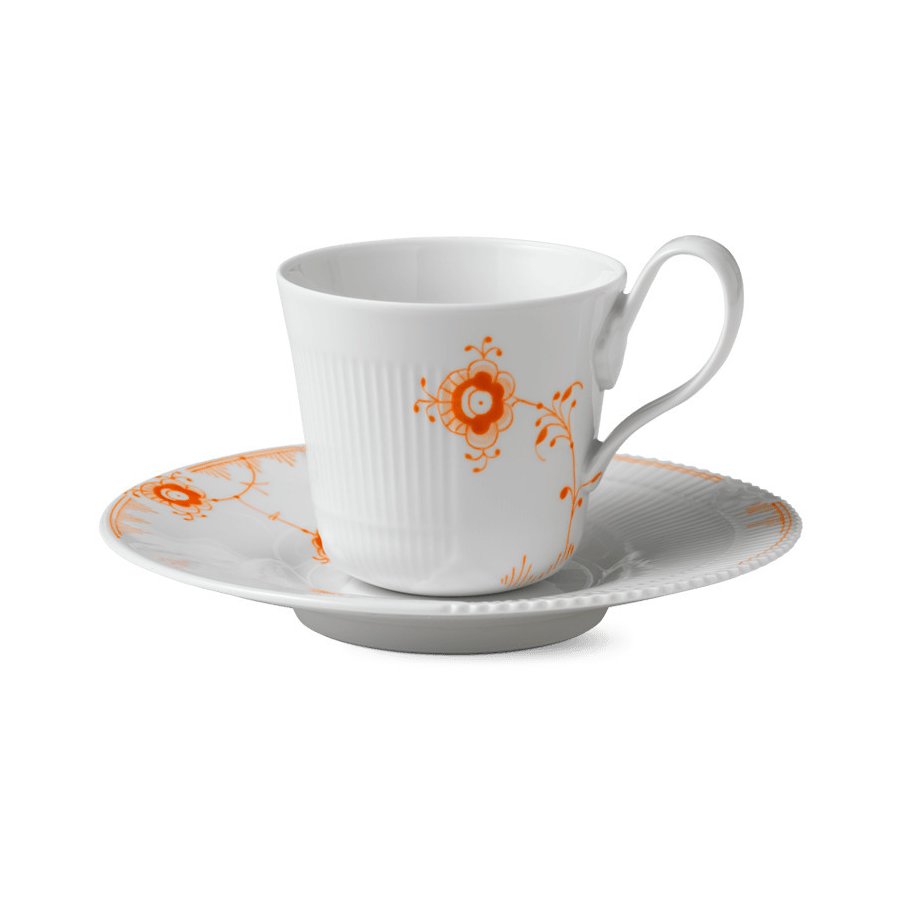 Royal Copenhagen Hjhankskop m.Underkop 25cl, Multifarvede Elements Tagerine