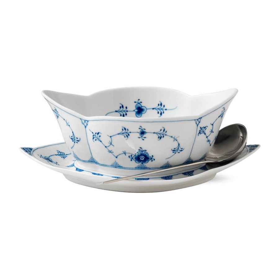 Royal Copenhagen Musselmalet Riflet Sovseskl