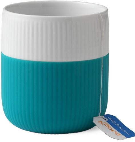 Royal Copenhagen Riflet Contrast Krus 33cl, Turkis