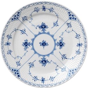 Royal Copenhagen Musselmalet Halvblonde Tallerken 25 cm