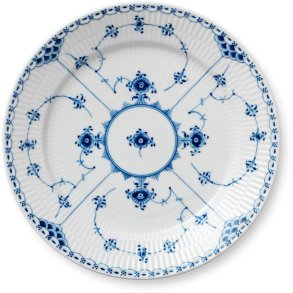 Royal Copenhagen Musselmalet Halvblonde Tallerken 27 cm