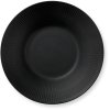 Royal Copenhagen Dyb Tallerken 24cm, Sort Riflet