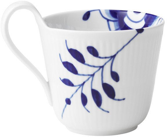 Royal Copenhagen Mega Blau Gerippt Hochhenkeltasse 33 cl