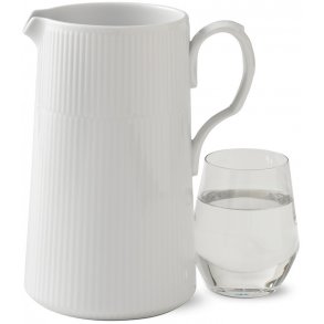 Royal Copenhagen Hvid Riflet Kande 1,5 L