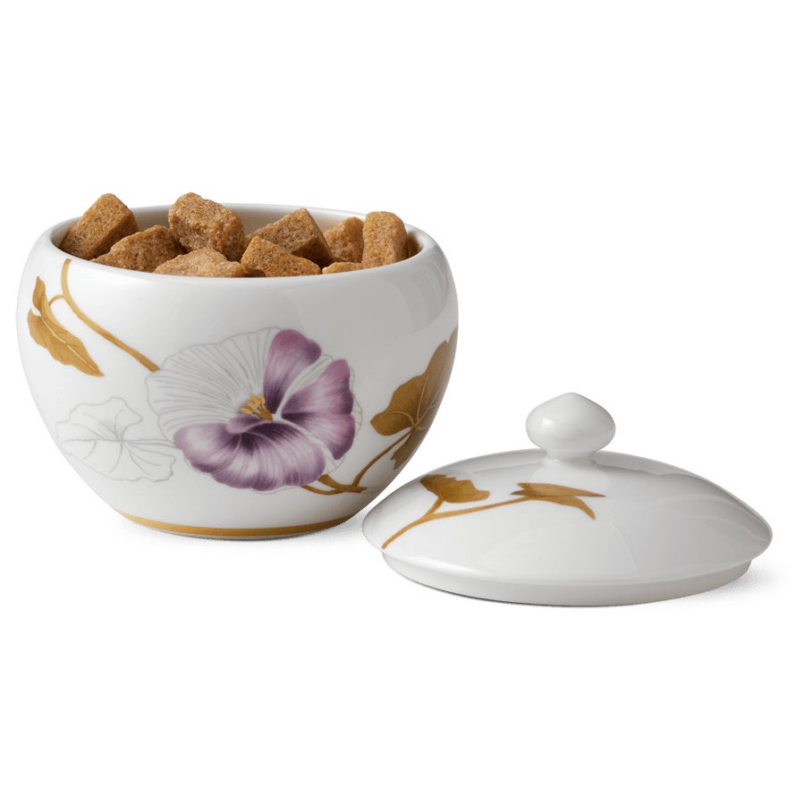 Royal Copenhagen Flora Zuckerdose mit Deckel, Winde