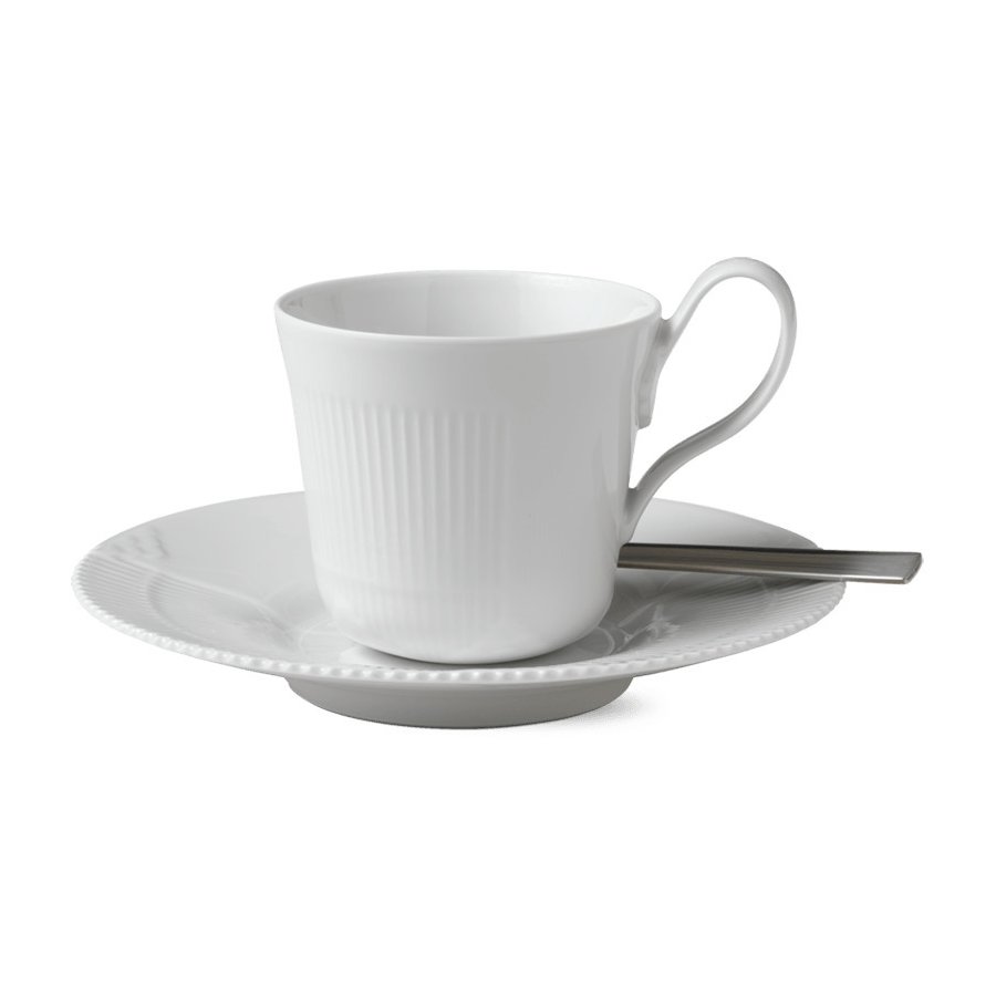 Royal Copenhagen Hvid Elements Hjhankskop m. Underkop 25 cl