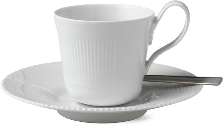 Royal Copenhagen Hvid Elements Hjhankskop m. Underkop 25 cl