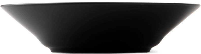 Royal Copenhagen Dyb Tallerken 24cm, Sort Riflet