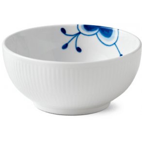 Royal Copenhagen Blå Mega Riflet Skål Ø13 cm