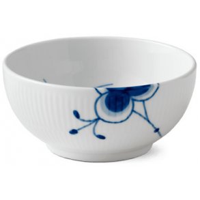 Royal Copenhagen Blå Mega Riflet Skål Ø13 cm