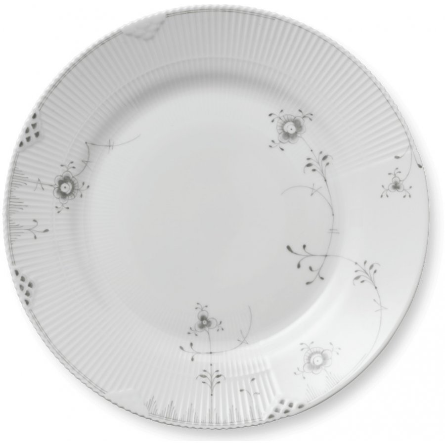 Royal Copenhagen Tallerken 28cm, Multifarvede Elements Oyster