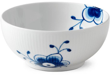 Royal Copenhagen Mega Blau Gerippt Schale 15 cm