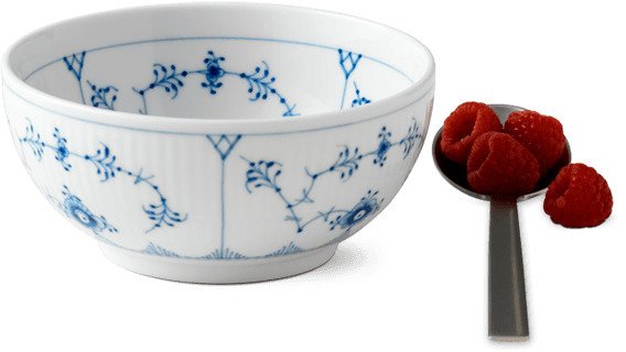 Royal Copenhagen Musselmalet Riflet Skl 13 cm