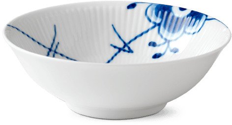 Royal Copenhagen Mega Blau Gerippt Portionsschüssel 35 cl