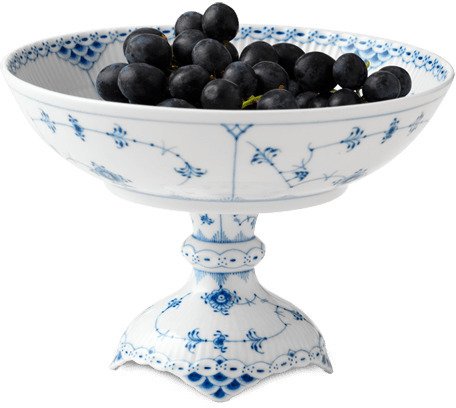 Royal Copenhagen Musselmalet Halvblonde Skl P Fod 16 cm
