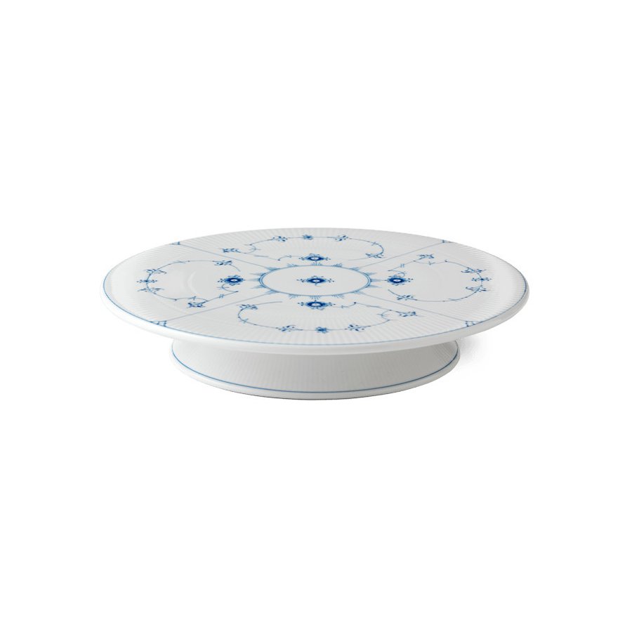 Royal Copenhagen Musselmalet Riflet Fad P Fod 32 cm