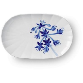 Royal Copenhagen Blomst Ovalt Fad 24 cm, Hosta