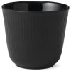 Royal Copenhagen Termokop 26cl, Sort Riflet