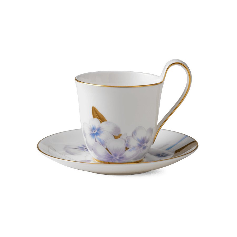 Royal Copenhagen Flora Hochhenkeltasse m. Untertasse 27 cl, Rhododendron