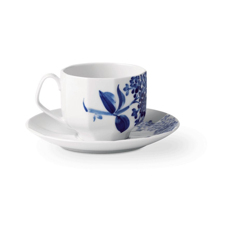 Royal Copenhagen Blomst Tasse mit Untertasse 22 cl, Flieder