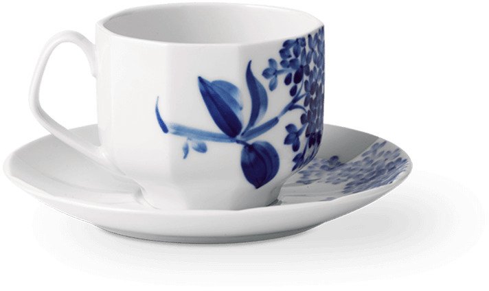 Royal Copenhagen Blomst Tasse mit Untertasse 22 cl, Flieder