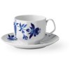 Royal Copenhagen Blomst Tasse mit Untertasse 22 cl, Fuchsia