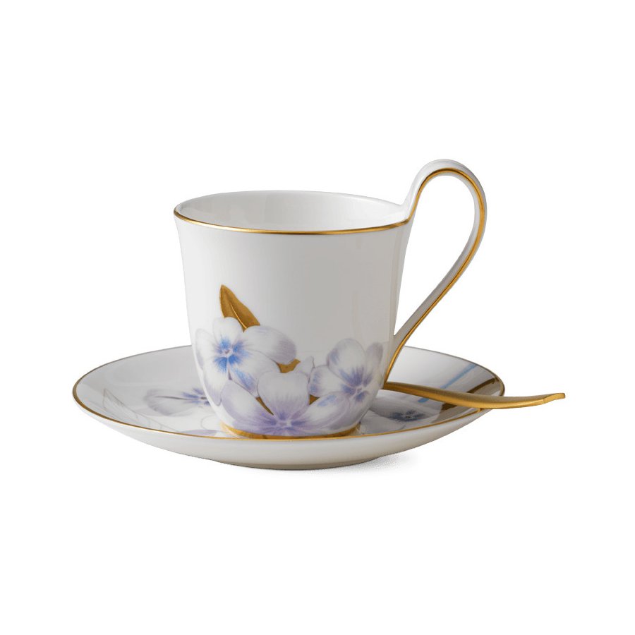 Royal Copenhagen Flora Hochhenkeltasse m. Untertasse 27 cl, Rhododendron