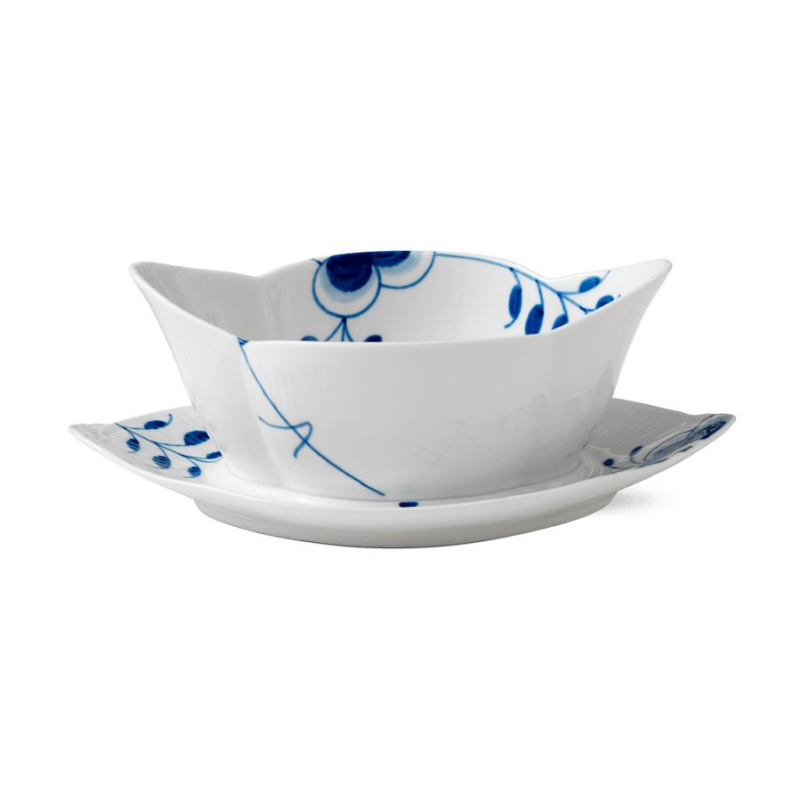 Royal Copenhagen Mega Blau Gerippt Sauciere