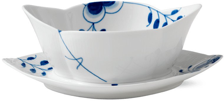 Royal Copenhagen Mega Blau Gerippt Sauciere