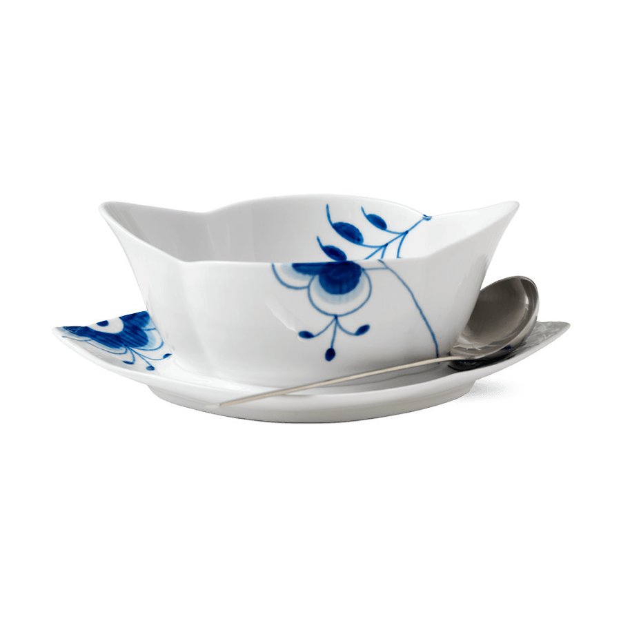 Royal Copenhagen Mega Blau Gerippt Sauciere