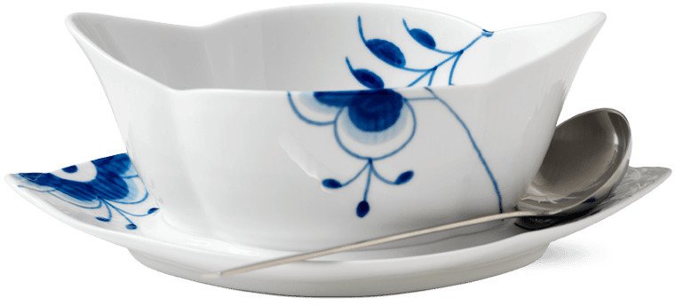 Royal Copenhagen Mega Blau Gerippt Sauciere