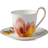 Royal Copenhagen Flora Hochhenkeltasse m. Untertasse 27 cl, Magnolie