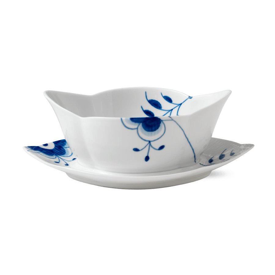 Royal Copenhagen Mega Blau Gerippt Sauciere