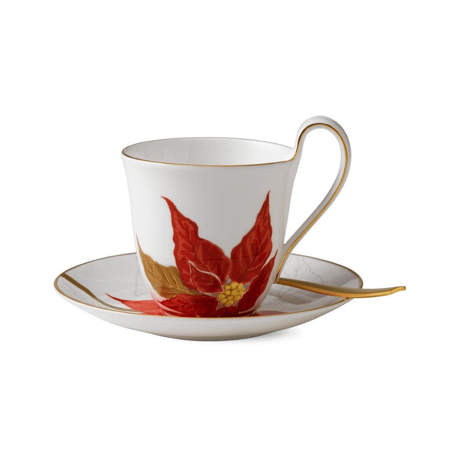 Royal Copenhagen Flora Højhankskop m. Underkop 27 cl, Julestjerne