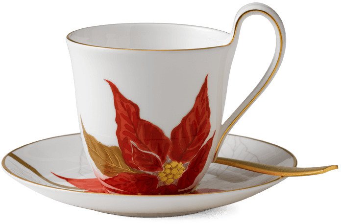 Royal Copenhagen Flora Højhankskop m. Underkop 27 cl, Julestjerne