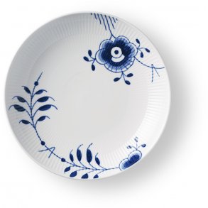 Royal Copenhagen Blå Mega Riflet Tallerken 25 cm