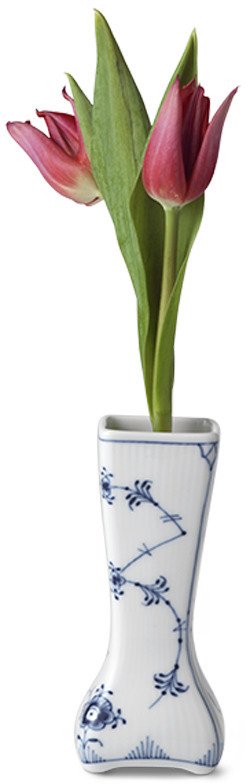 Royal Copenhagen Musselmalet Riflet Vase Lille Vintage 12 cm