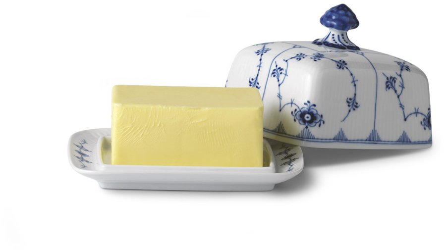 Royal Copenhagen Musselmalet Riflet Smrskl m. Lg