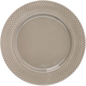 Lyngby Porcel�n Rhombe Earth Tallerken 27 cm, Clay