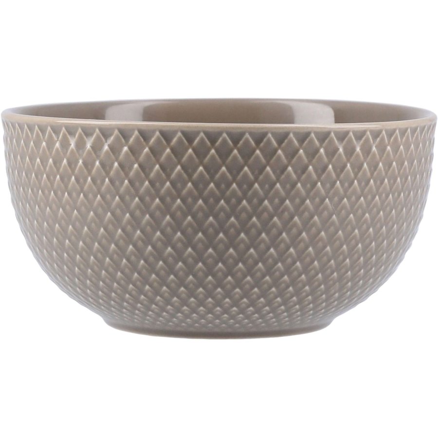 Lyngby Porcel�n Rhombe Earth Sk�l �13 cm, Clay